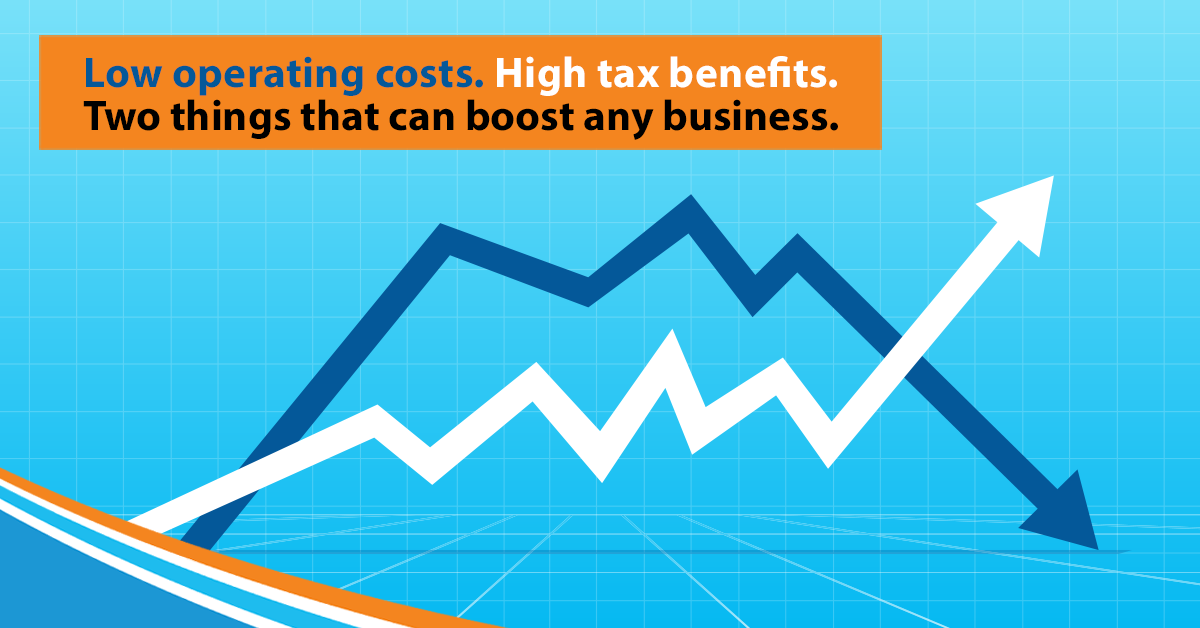 Low operating costs. High tax benefits.