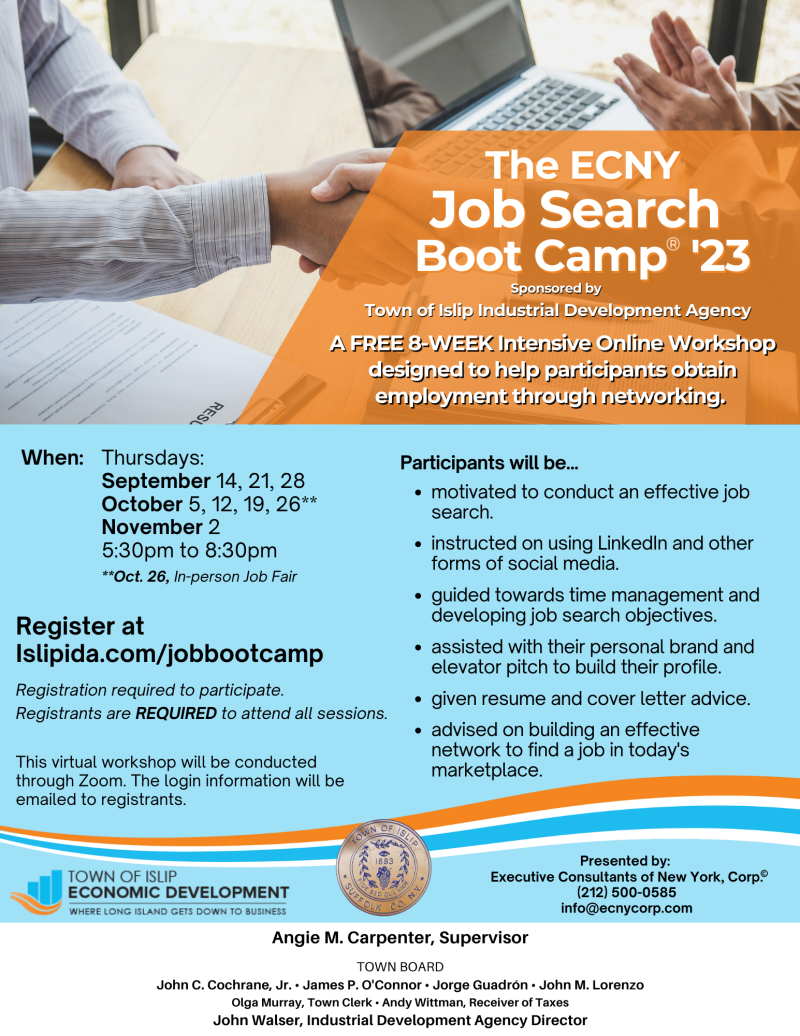 Job Search Bootcamp Flyer